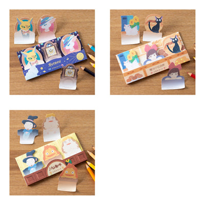 Studio Ghibli - Die-Cut Sticky Note Packs (3 Types) - Complete Set, one of each listed model