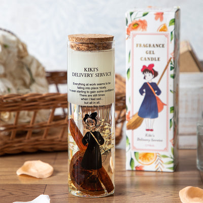 Studio Ghibli Donguri Closet Botanical Fragrance Gel Candles (2 Types) - Kiki's Delivery Service - Citrus - official view 1