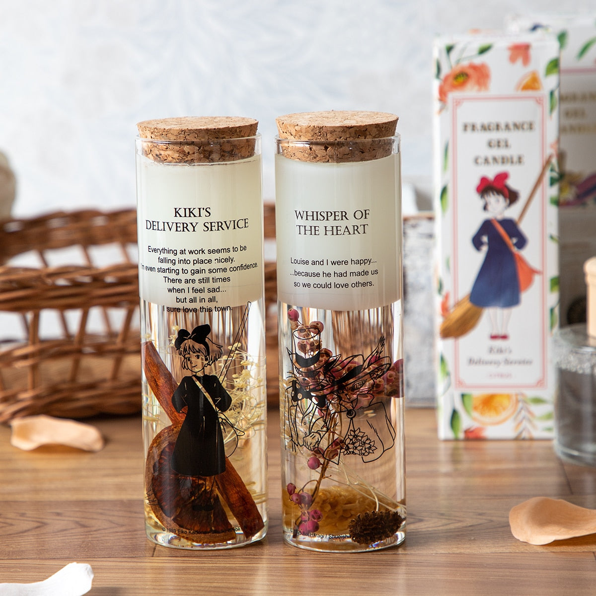 Studio Ghibli Donguri Closet Botanical Fragrance Gel Candles (2 Types) - Kiki's Delivery Service - Citrus - official view 7