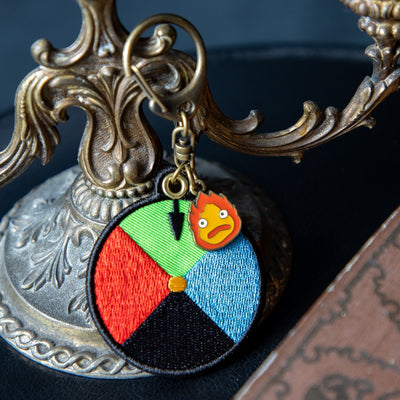 Studio Ghibli - Embroidered Keyrings (2 Types) - Howl Colour Dial - official view 8
