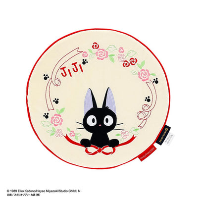Studio Ghibli Embroidered Round Seat Cushions (2 Types) - Ribbon and Jiji - official view 5