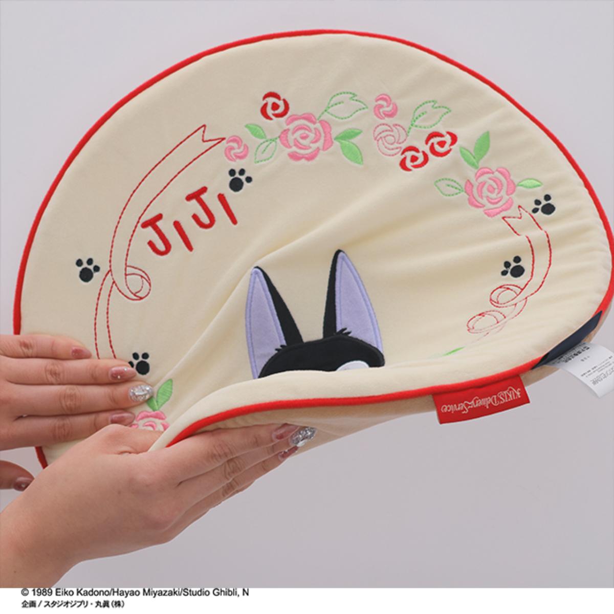 Studio Ghibli Embroidered Round Seat Cushions (2 Types) - Ribbon and Jiji - official view 8