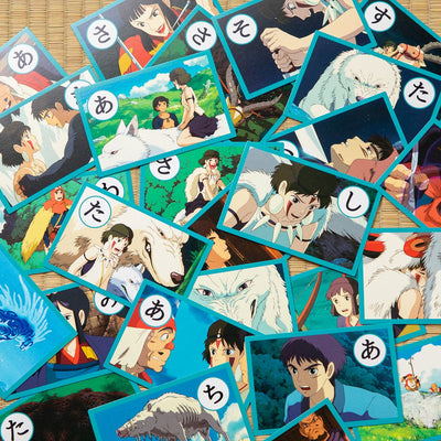 Studio Ghibli Famous Quotes Karuta Card Games (5 Types) - Princess Mononoke - official view 26