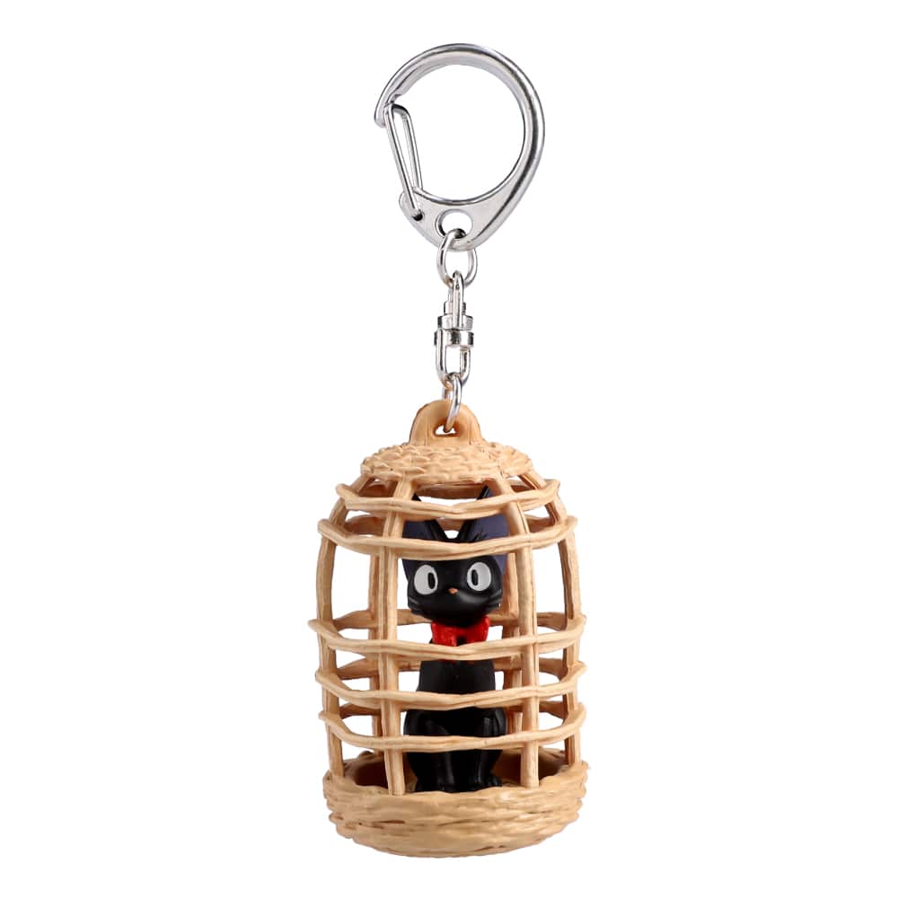 Studio Ghibli - Figural Keyrings (14 Types) - Jiji in a Basket - official view 4