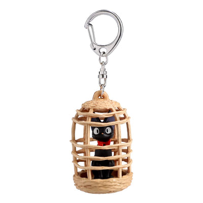 Studio Ghibli - Figural Keyrings (14 Types) - Jiji in a Basket - official view 4