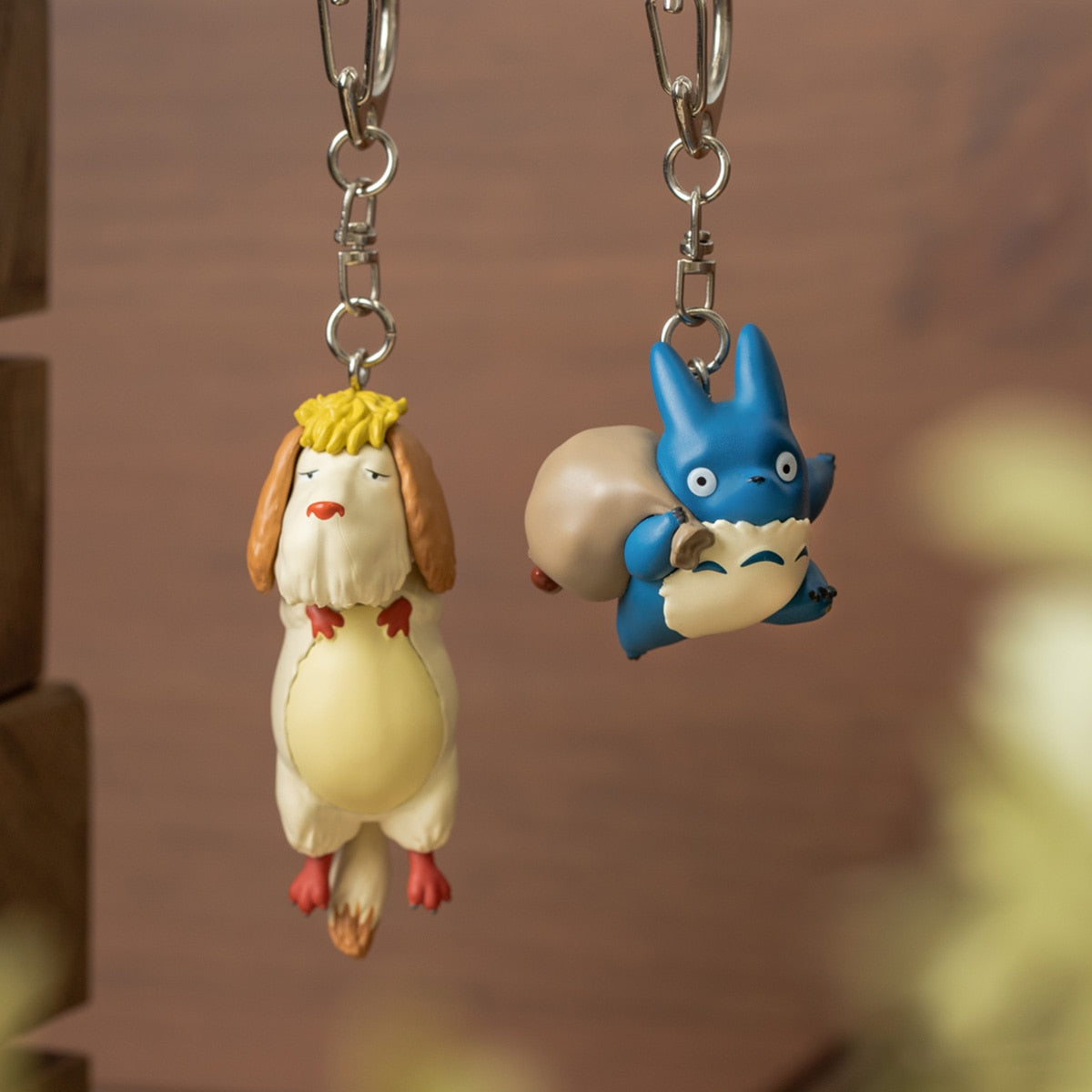 Studio Ghibli - Figural Keyrings (14 Types) - Blue Totoro and White Totoro - official view 18