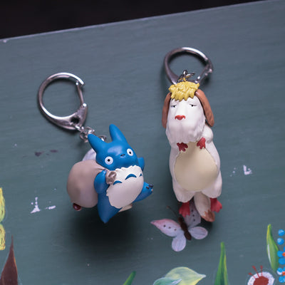 Studio Ghibli - Figural Keyrings (14 Types) - Blue Totoro and White Totoro - official view 19