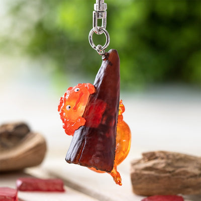 Studio Ghibli - Figural Keyrings (14 Types) - Hanging Calcifer - official view 97