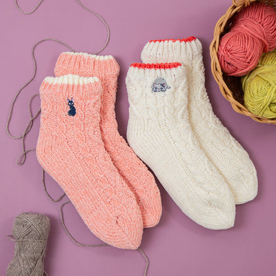 Studio Ghibli - Fleece-Lined Chenille Crew Socks 23-25 cm (2 Types) - Jiji - official view 7