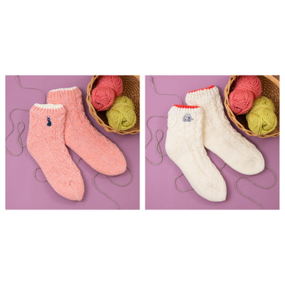Studio Ghibli - Fleece-Lined Chenille Crew Socks 23-25 cm (2 Types) - Complete Set with all listed models