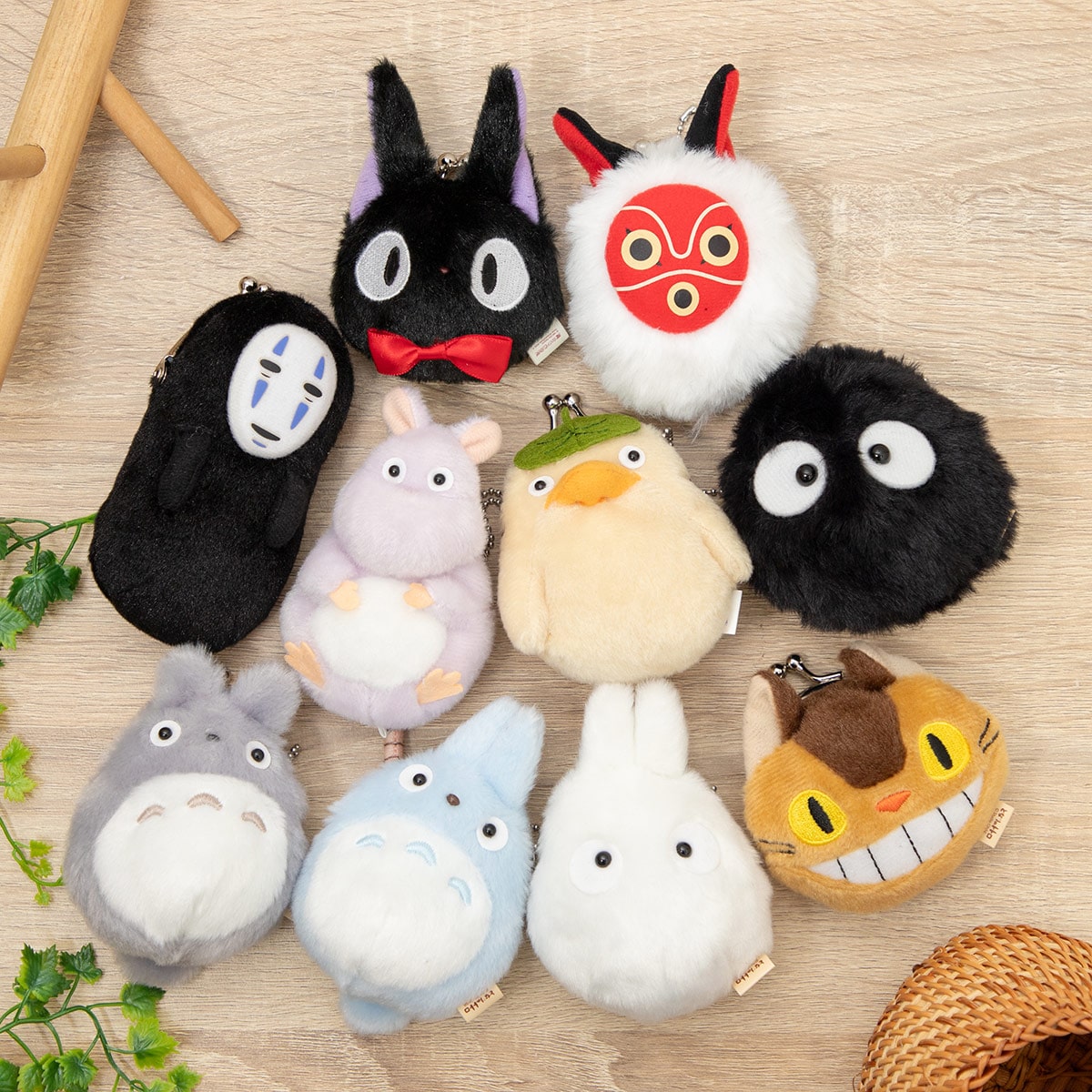 Studio Ghibli - Fluffy Mini Clasp Purses (9 Types) - Totoro - official view 5