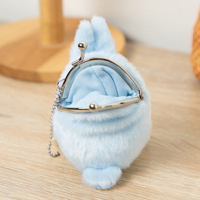 Studio Ghibli - Fluffy Mini Clasp Purses (9 Types) - Blue Totoro - official view 7