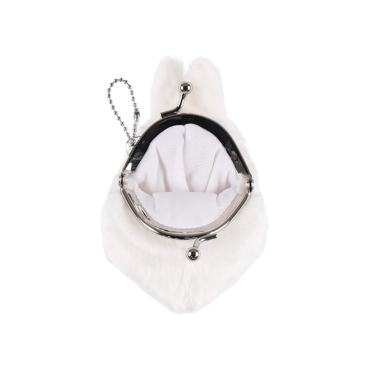 Studio Ghibli - Fluffy Mini Clasp Purses (9 Types) - White Totoro - official view 13