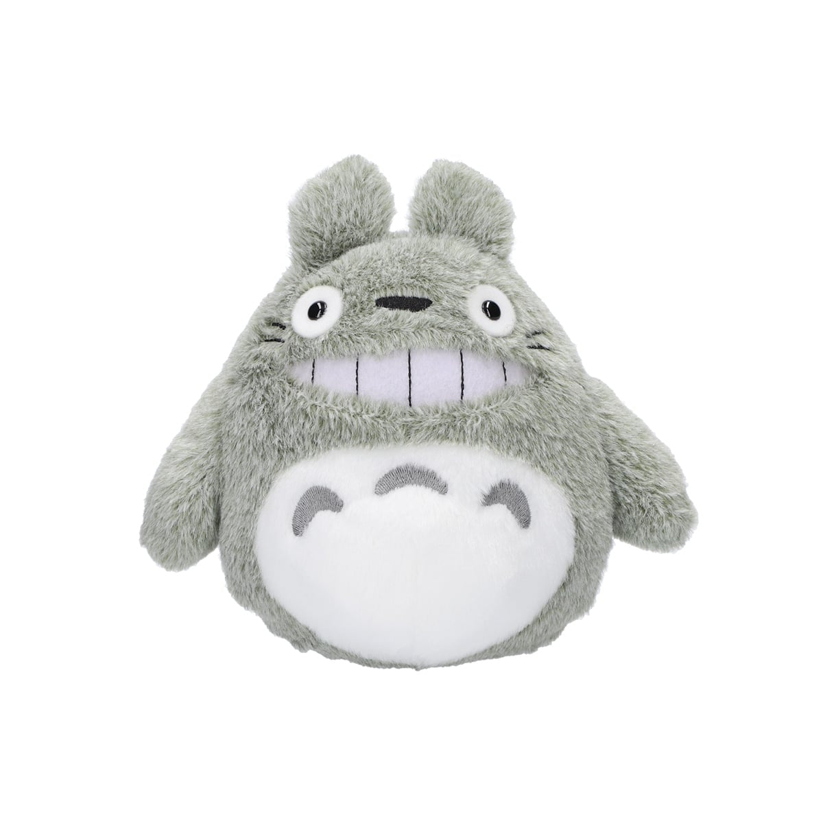 Studio Ghibli - Fluffy Otedama Plush M (7 Types) - Smiling Totoro - official view 3