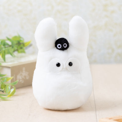 Studio Ghibli - Fluffy Otedama Plush M (7 Types) - White Totoro - official view 11