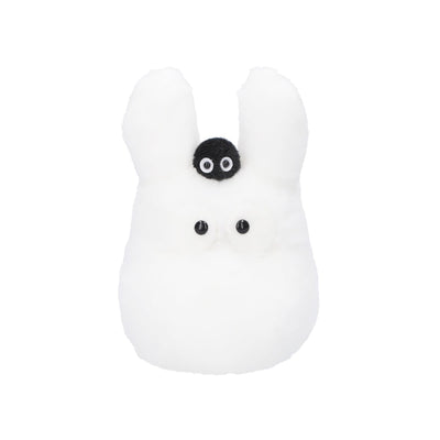 Studio Ghibli - Fluffy Otedama Plush M (7 Types) - White Totoro - official view 14