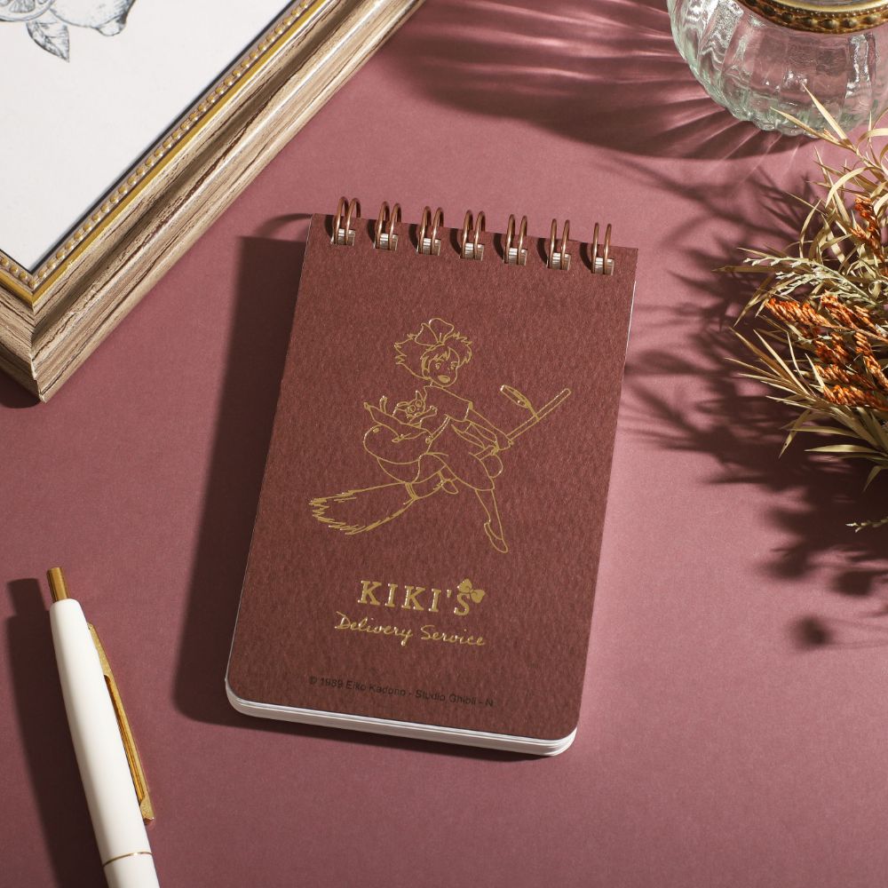 Studio Ghibli - Foil-Stamped Mini Ring Notebooks (3 Types) - Kiki's Delivery Service - official view 1