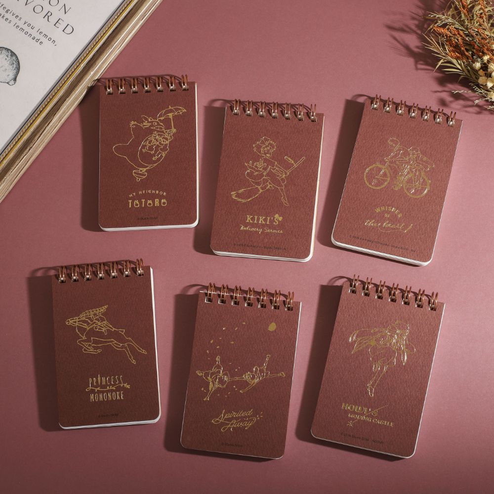Studio Ghibli - Foil-Stamped Mini Ring Notebooks (3 Types) - Kiki's Delivery Service - official view 3