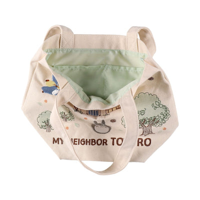 Studio Ghibli Forest and Town Embroidered Tote Bags (4 Types) - Totoro Forest Mini - official view 8