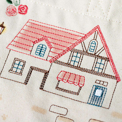 Studio Ghibli Forest and Town Embroidered Tote Bags (4 Types) - Jiji Town Mini - official view 20