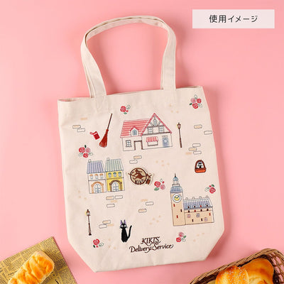 Studio Ghibli Forest and Town Embroidered Tote Bags (4 Types) - Jiji Town Tall - official view 25