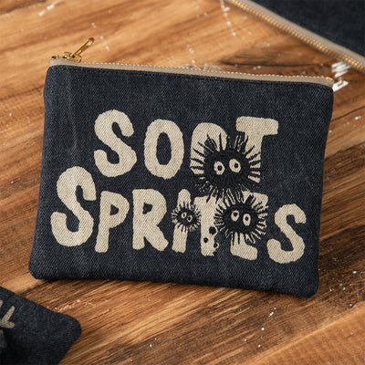 Studio Ghibli - GBL Black Denim Pouches (3 Types) - Soot Sprites - official view 1