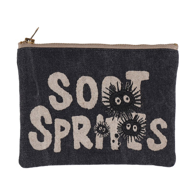 Studio Ghibli - GBL Black Denim Pouches (3 Types) - Soot Sprites - official view 3