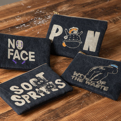 Studio Ghibli - GBL Black Denim Pouches (3 Types) - Soot Sprites - official view 7