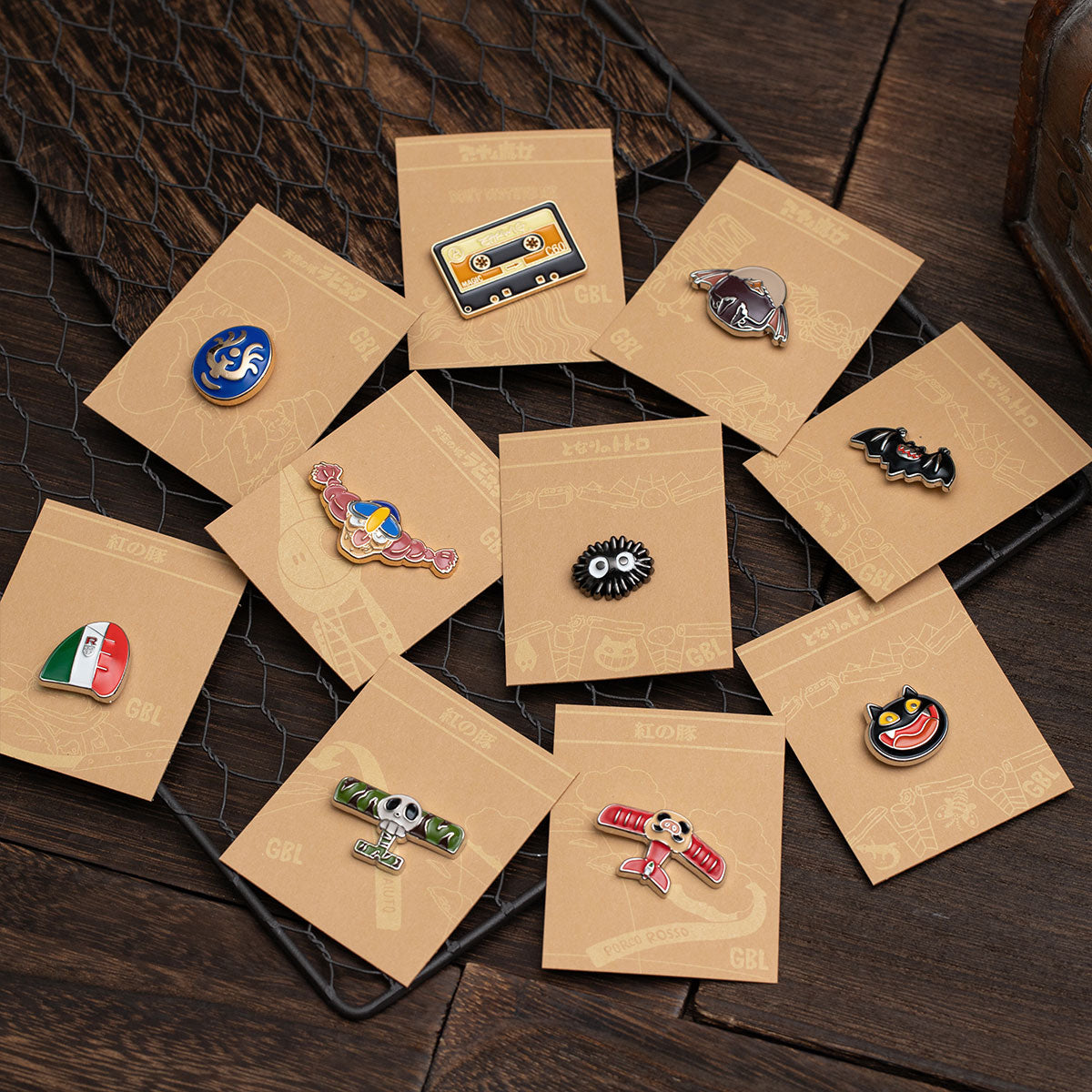 Studio Ghibli - GBL Design Pin Badges (10 Types) - Levitation Stone - official view 9