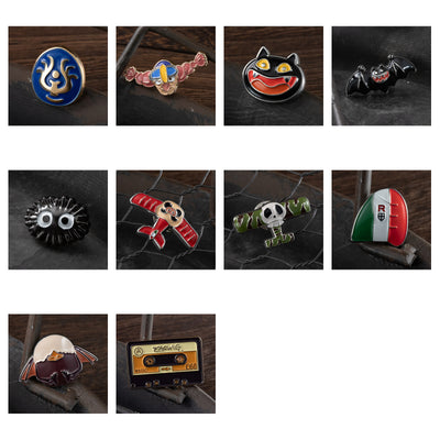 Studio Ghibli - GBL Design Pin Badges (10 Types) - Complete Set with all listed models