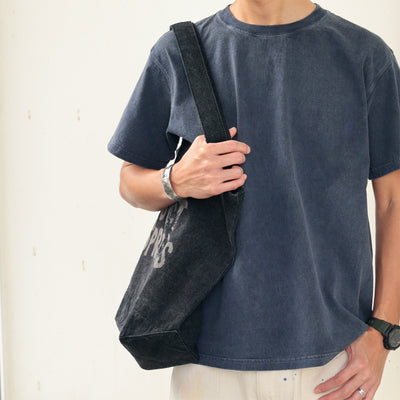 Studio Ghibli GBL Discharge Denim Tote Bags (4 Types) - Black No-Face - official view 7