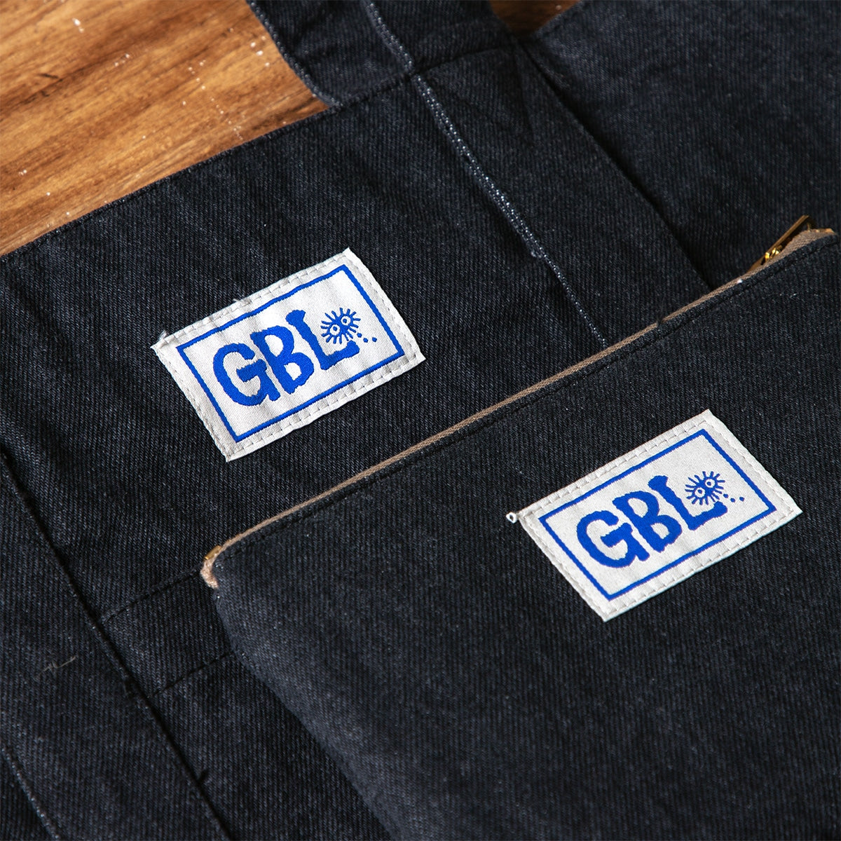 Studio Ghibli GBL Discharge Denim Tote Bags (4 Types) - Black No-Face - official view 10