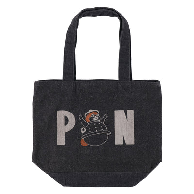 Studio Ghibli GBL Discharge Denim Tote Bags (4 Types) - Black Shokichi - official view 15