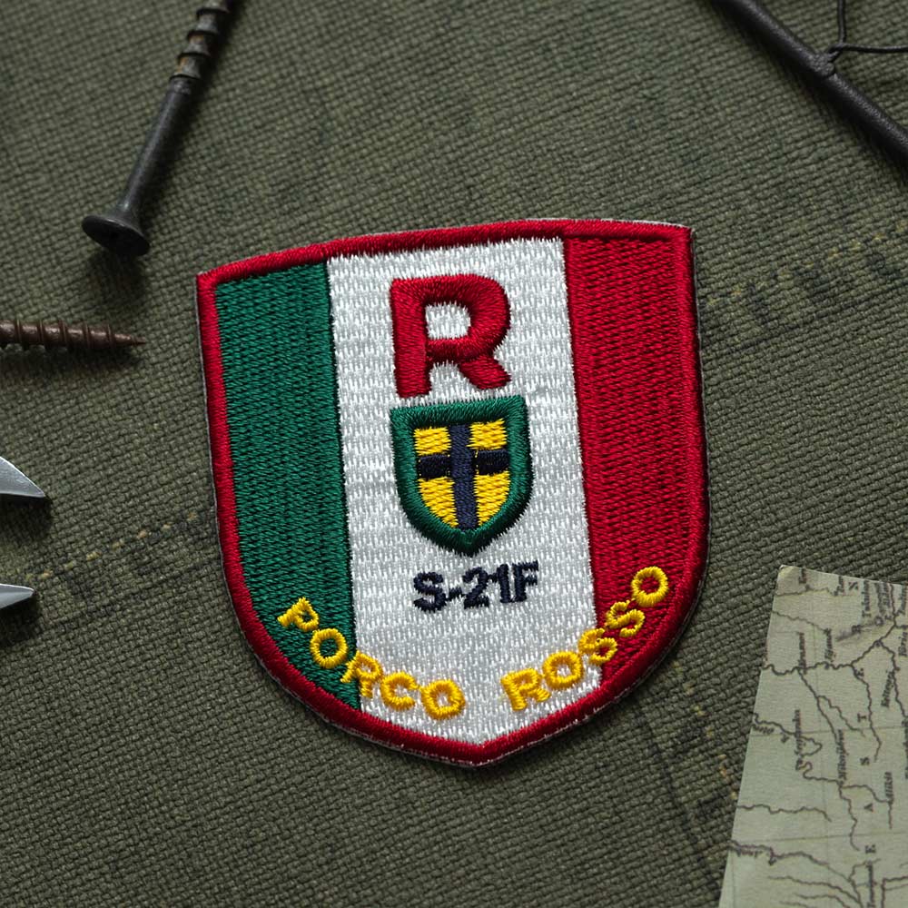 Studio Ghibli GBL Embroidered Iron-On Patches (4 Types) - Porco Rosso - official view 1