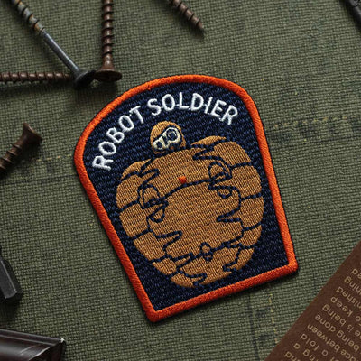 Studio Ghibli GBL Embroidered Iron-On Patches (4 Types) - Robot Soldier - official view 10