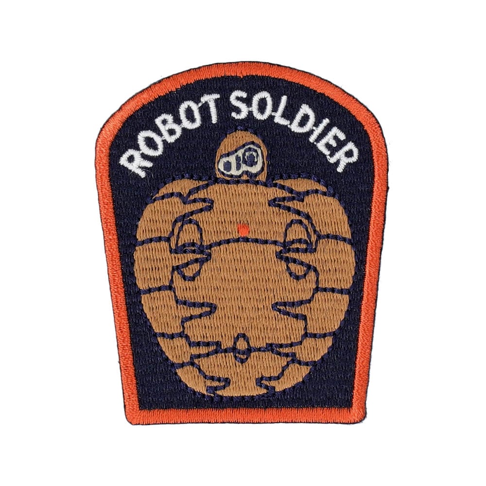 Studio Ghibli GBL Embroidered Iron-On Patches (4 Types) - Robot Soldier - official view 11