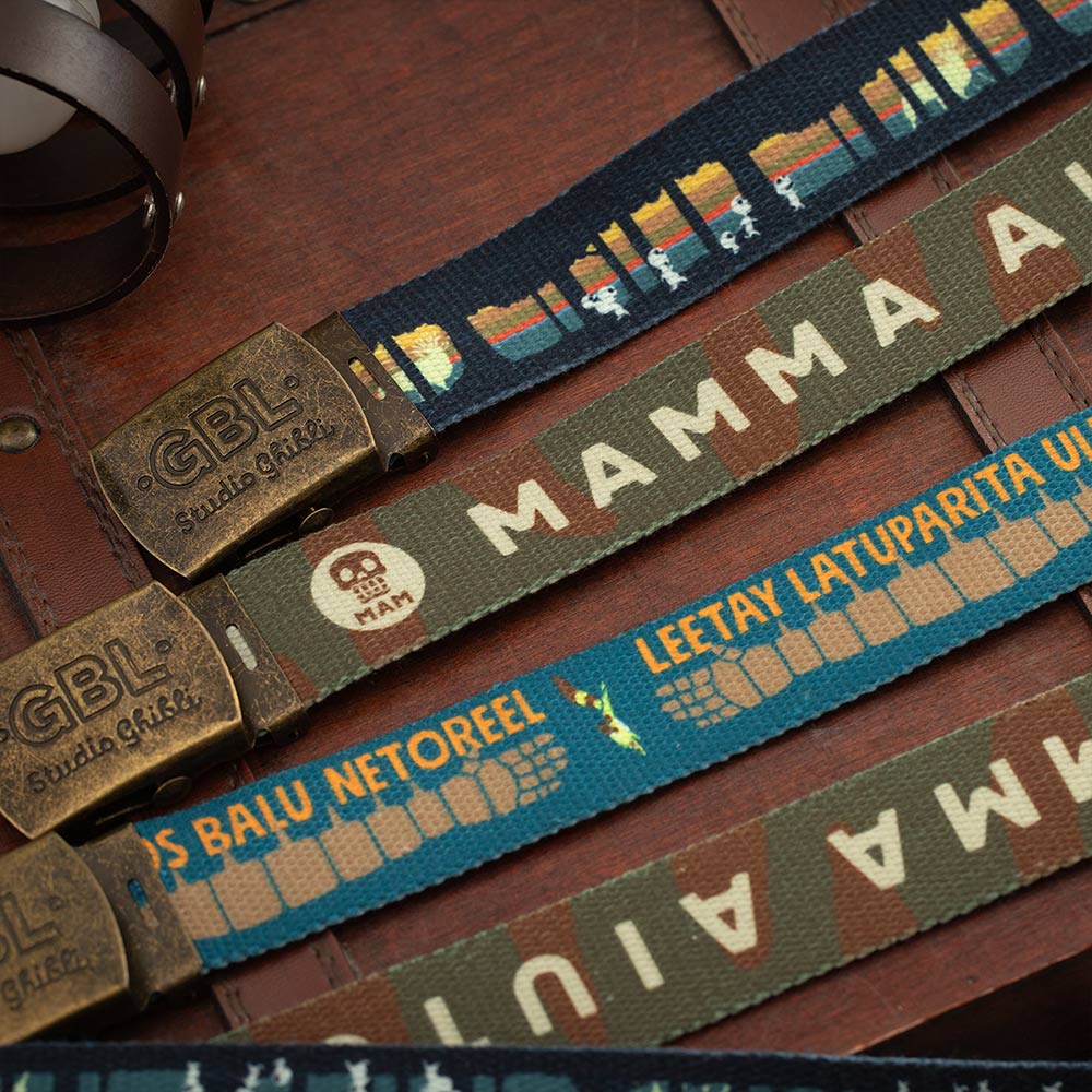 Studio Ghibli GBL GI Belts (7 Types) - Laputa Secret Words - official view 20