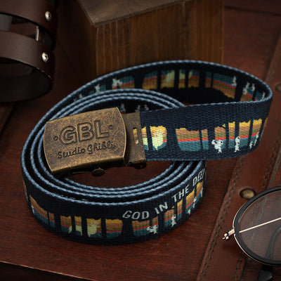 Studio Ghibli GBL GI Belts (7 Types) - Forest Spirit's Forest - official view 55