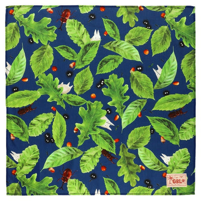 Studio Ghibli GBL Hawaiian Bandanas 45 cm (2 Types) - Totoro - Acorns and Leaves - official view 1