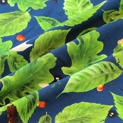 Studio Ghibli GBL Hawaiian Bandanas 45 cm (2 Types) - Totoro - Acorns and Leaves - official view 2