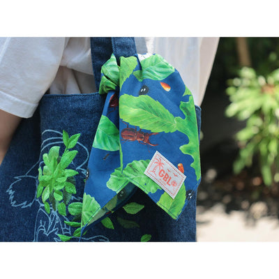 Studio Ghibli GBL Hawaiian Bandanas 45 cm (2 Types) - Totoro - Acorns and Leaves - official view 3
