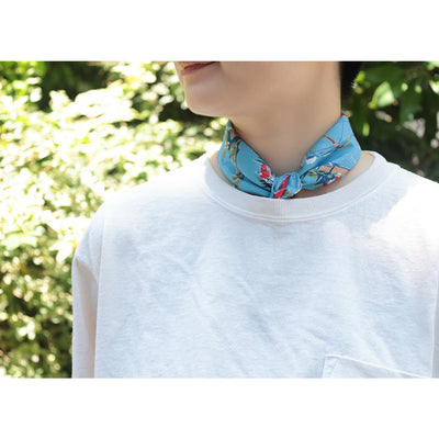 Studio Ghibli GBL Hawaiian Bandanas 45 cm (2 Types) - Porco Rosso - Seaplanes, Sky and Sea - official view 9