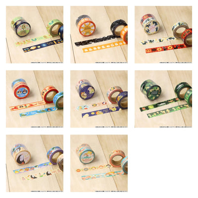 Studio Ghibli - Ghibli Ippai Masking Tape Packs (8 Types) - Complete Set showing every included design