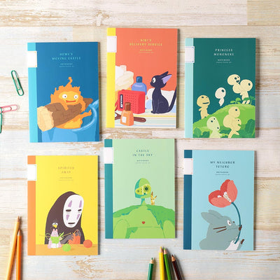 Studio Ghibli Graphic B6 Notebooks - complete set of six designs