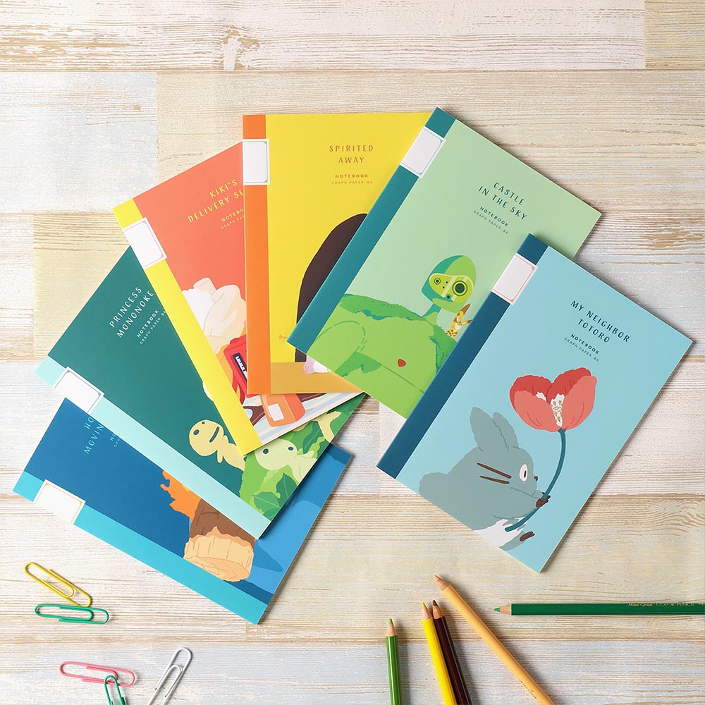 Studio Ghibli Graphic B6 Notebooks - six cover designs