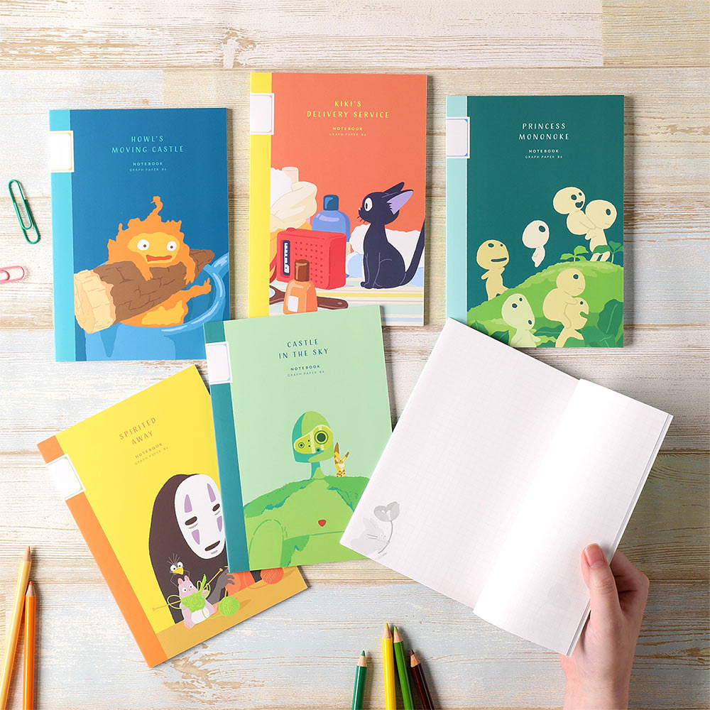 Studio Ghibli Graphic B6 Notebooks - notebook interiors
