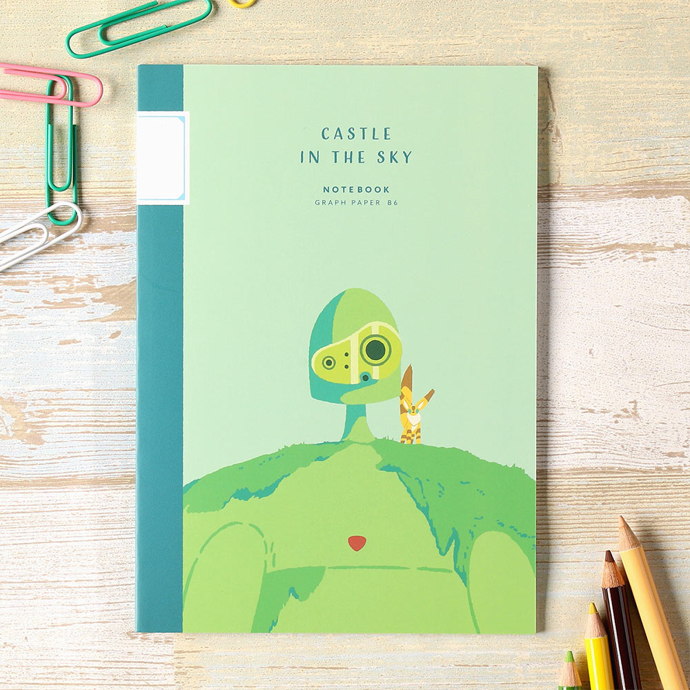 Studio Ghibli Graphic B6 Notebook - Robot Soldier - Castle in the Sky - view 1