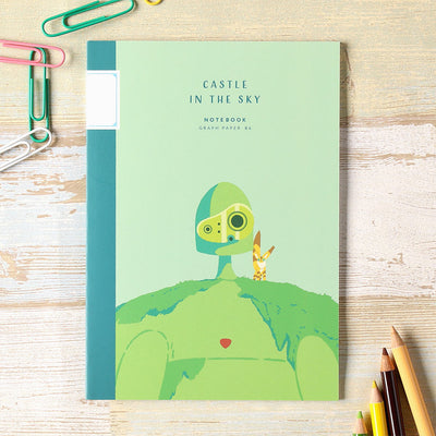Studio Ghibli Graphic B6 Notebook - Robot Soldier - Castle in the Sky - view 1