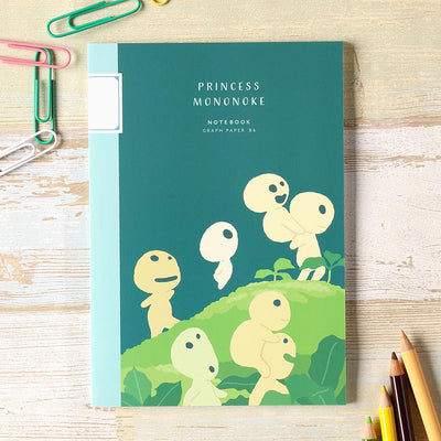 Studio Ghibli Graphic B6 Notebook - Kodama - Princess Mononoke - view 1