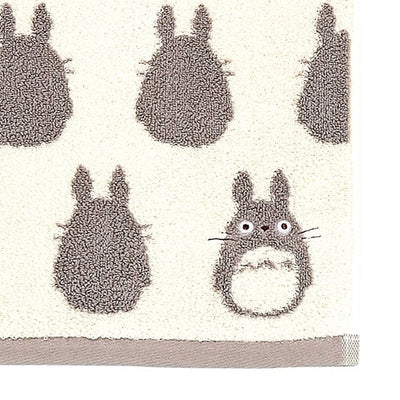 Studio Ghibli - Illustrated Face Towels (10 Types) - Totoro Silhouette - official view 2